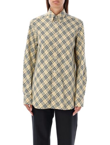 Checked Oversized Shirt - Burberry London - Modalova