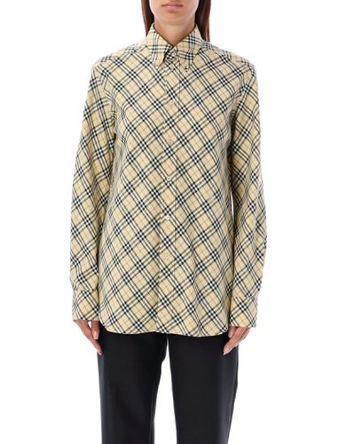 Checked Oversized Shirt - Burberry London - Modalova