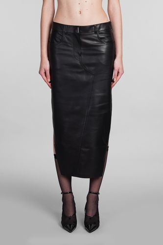 Givenchy Skirt In Black Leather - Givenchy - Modalova