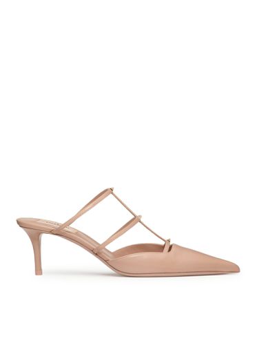 Mule Rockstud Wispy In Vitello 60mm - Valentino Garavani - Modalova