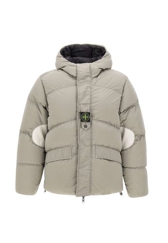 Reversible Hooded Down Jacket - Stone Island - Modalova