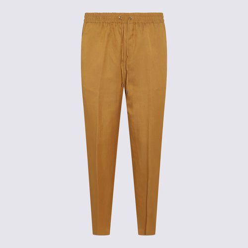 Etro Ochre Linen Blend Pants - Etro - Modalova