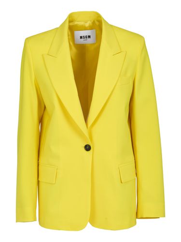 MSGM Single Button Plain Blazer - MSGM - Modalova