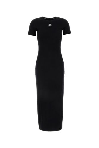 Moon Logo Ribbed Jersey Tube Dress - Marine Serre - Modalova