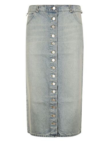 Multiflex Blue Denim Skirt - Courrèges - Modalova