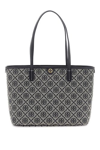 T Monogram Small Zip Tote Bag - Tory Burch - Modalova