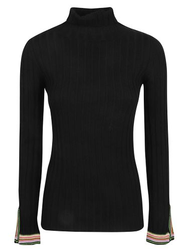 Stripe Cuffs Turtleneck Pullover - Etro - Modalova