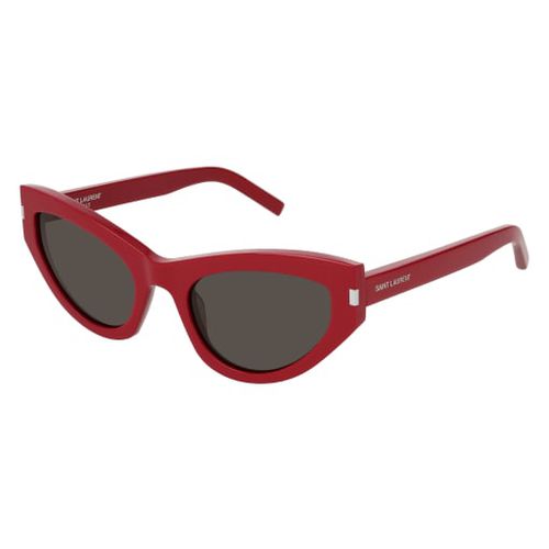 Sl 215 Grace006 Red Red Grey - Saint Laurent Eyewear - Modalova