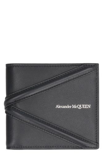 Leather Flap-over Wallet - Alexander McQueen - Modalova