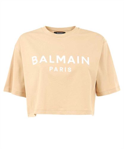 Balmain Logo Detail Cropped T-shirt - Balmain - Modalova
