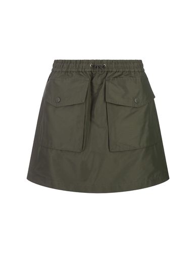 Sage Taffeta Twill Mini Skirt - Moncler - Modalova