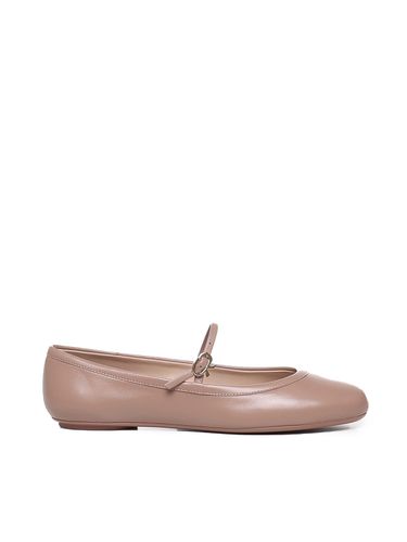 Black Calfskin Ballet Flats - Gianvito Rossi - Modalova