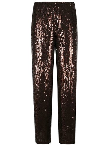 Sequin-embellished Straight Leg Trousers - Pinko - Modalova