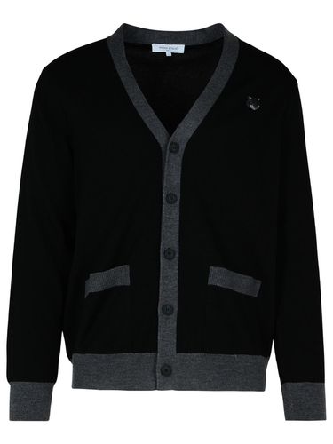 Maison Kitsuné Black Wool Cardigan - Maison Kitsuné - Modalova