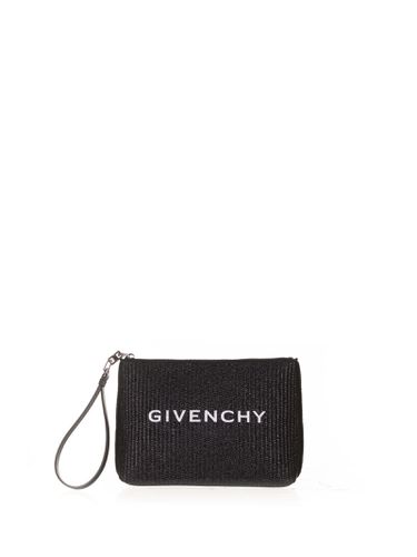 Givenchy Clutch In Black Raffia - Givenchy - Modalova