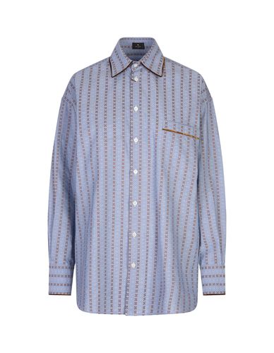 Etro Light Blue Jacquard Shirt - Etro - Modalova