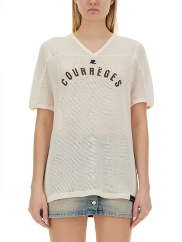 Courrèges T-shirt With Logo - Courrèges - Modalova
