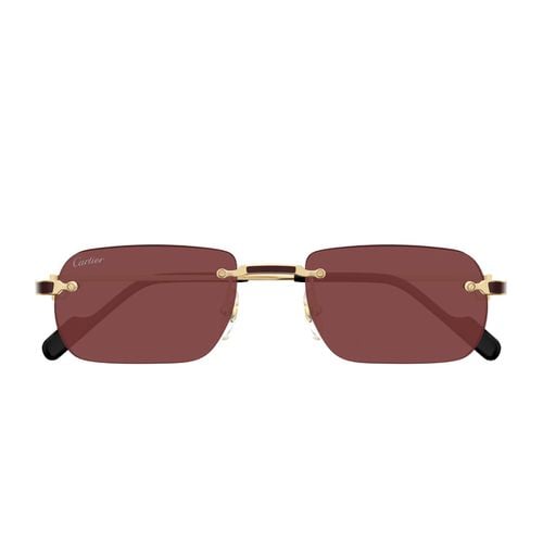 Cartier Ct0498s Premie Re De Cartier 002 Gold Red Sunglasses - Cartier Eyewear - Modalova