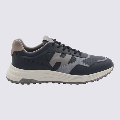 Hogan Blue Leather Sneakers - Hogan - Modalova