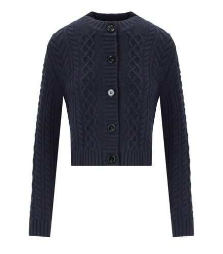 Buttoned Crewneck Cardigan - Weekend Max Mara - Modalova