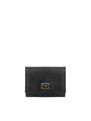 Continental Wallet In Calf Leather - Dolce & Gabbana - Modalova