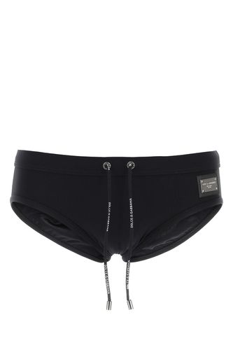 Stretch Nylon Swimming Brief - Dolce & Gabbana - Modalova