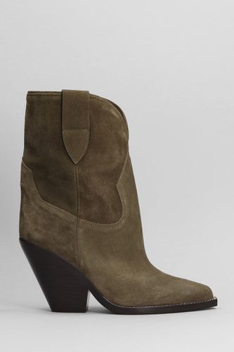 Leyane Texan Ankle Boots In Suede - Isabel Marant - Modalova