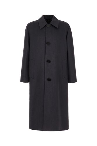 Fendi Dark Grey Wool Blend Coat - Fendi - Modalova