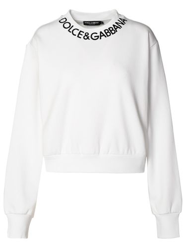 White Cotton Sweatshirt - Dolce & Gabbana - Modalova