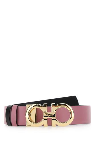 Leather Reversible Belt - Ferragamo - Modalova