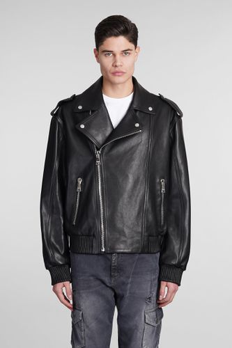 Leather Jacket In Leather - Balmain - Modalova
