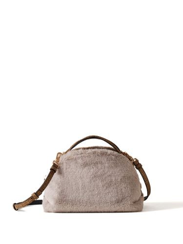 Borsa Bauletto Small In Faux Fur With Shoulder Strap - Borbonese - Modalova