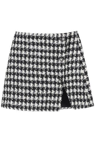 Houndstooth Mini Skirt - self-portrait - Modalova