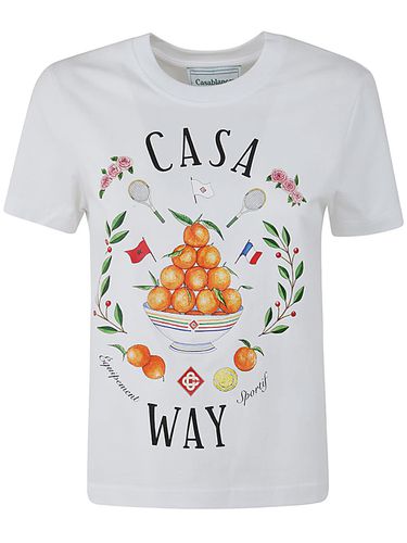 Casa Way Printed Fitted T-shirt - Casablanca - Modalova