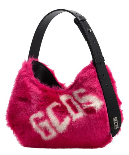 GCDS Comma Twist Leather Hobo Bag - GCDS - Modalova