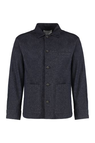 Cotton Blend Single-breasted Blazer - Paolo Pecora - Modalova