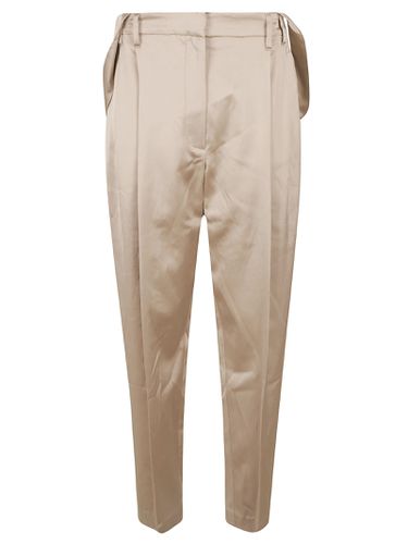 Wide Leg Plain Trousers - Brunello Cucinelli - Modalova