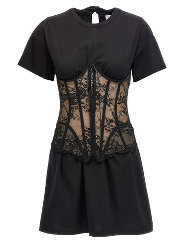 Lace Bodice Insert Dress - Giuseppe di Morabito - Modalova