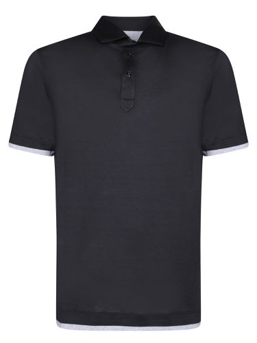 Silk And Cotton Polo Shirt - Brunello Cucinelli - Modalova