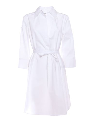 Dondup White Cotton Shirt Dress - Dondup - Modalova