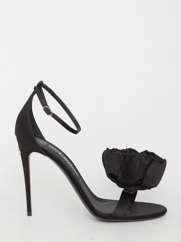 Keira Sandals In Satin - Dolce & Gabbana - Modalova
