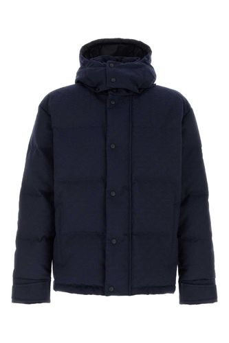 Blue Gg Fabric Down Jacket - Gucci - Modalova