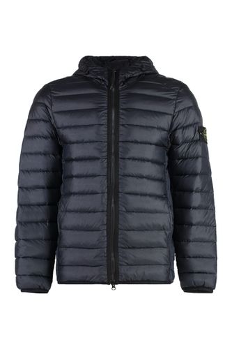 Hooded Techno Fabric Down Jacket - Stone Island - Modalova