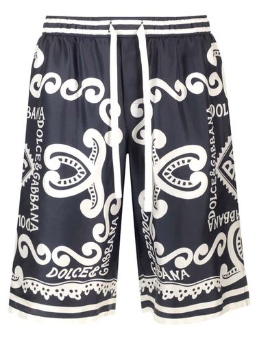 Marina Print Bermuda Shorts - Dolce & Gabbana - Modalova