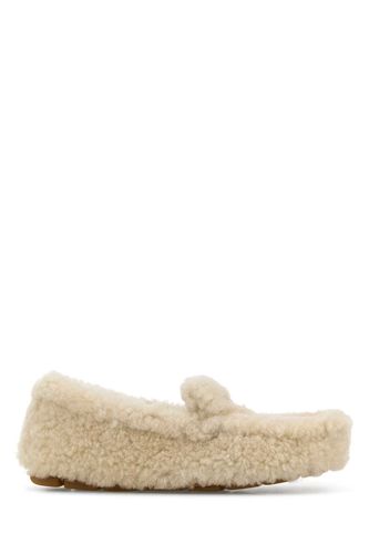 Prada Ivory Shearling Loafers - Prada - Modalova