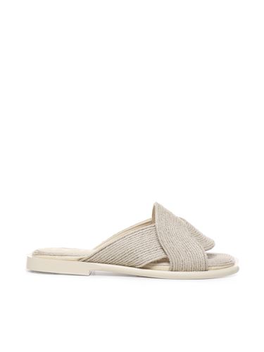 Loewe Paulas Ibiza Jute Petal Slide - Loewe - Modalova