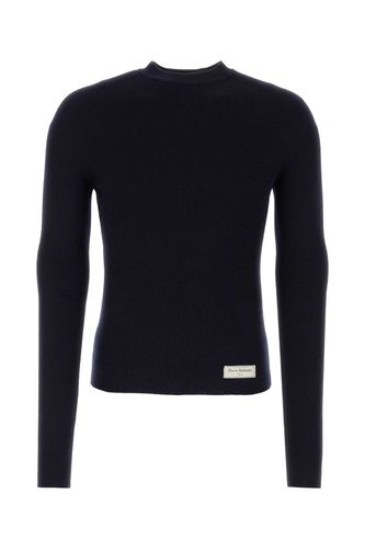 Balmain Navy Blue Wool Sweater - Balmain - Modalova