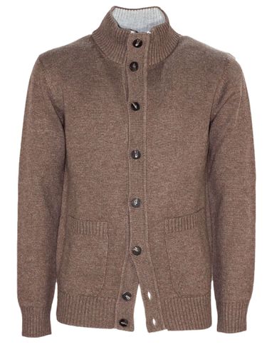 Wool And Cashmere Blend Cardigan - Kangra - Modalova