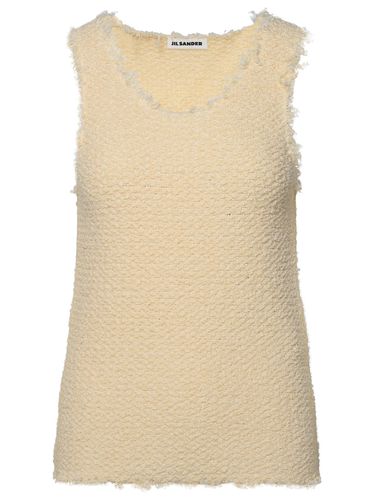 Cream Cotton Blend Tank Top - Jil Sander - Modalova