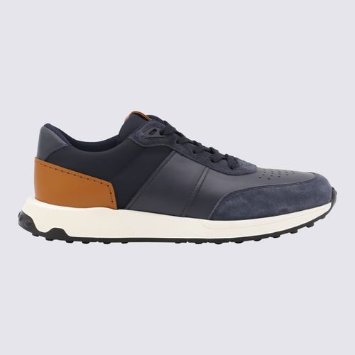 Tod's Blue And Brown Suede Sneakers - Tod's - Modalova